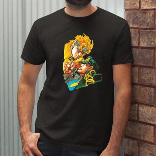 Japanese Anime Jojo Bizarre Adventure T Shirt Men Summer Tops Funny Cartoon Printed T-shirt Streetwear Fashion Graphic Tees