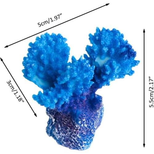Aquarium Mini Artificial Resin Coral Tree Underwater Ornament Landscape Decor B0KB