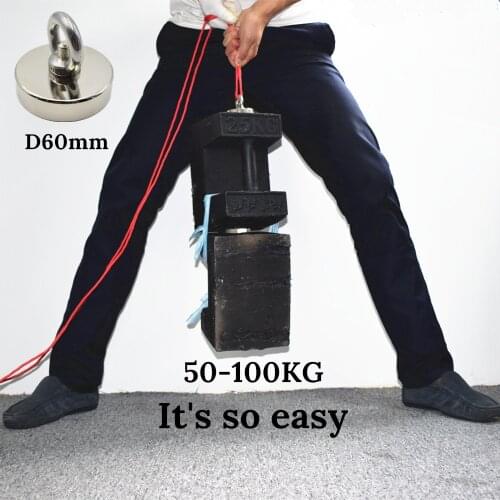 1pc neodymium magnet powerful super powerful search hook belt magnet power fishing material saving neodymium iron boron