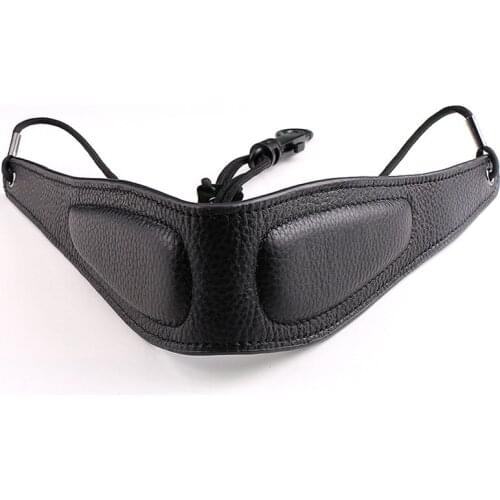 The new high-grade leather strap saxophone hanging neck massage neck shoulder belt can be customized