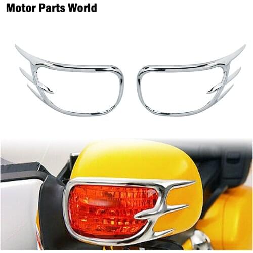 Motorcycle One Pair Turn Signal Lights Decoration Trims Protector Cover Chrome For GL1800 2001-2007 2008 2009 2010 2011