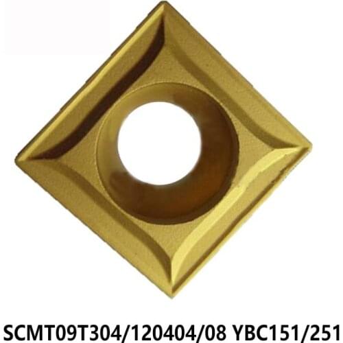 Original SCMT 09T304 120404 120408 SCMT09T304 SCMT120404 SCMT120408 YBC151 YBC251 Carbide Inserts Lathe Cutter Tools