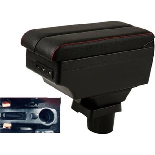 For Dacia Sandero armrest box central Store content Storage box Dacia stepway armrest box with USB interface