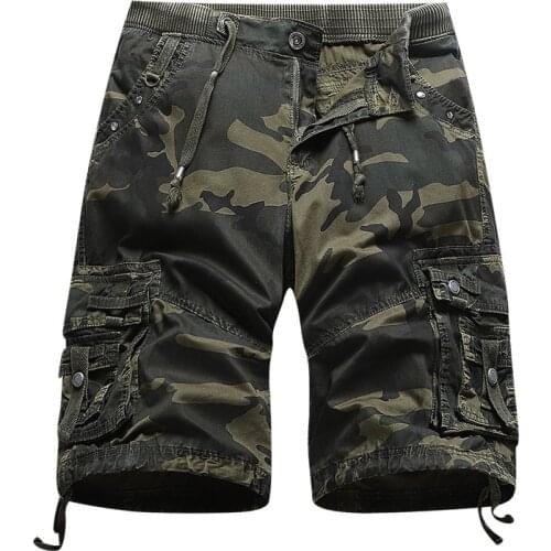 Cargo Shorts Men 2021 Summer Camouflage Cotton Casual Men Short Pants Brand Clothing Comfortable Camo Men Cargo Shorts