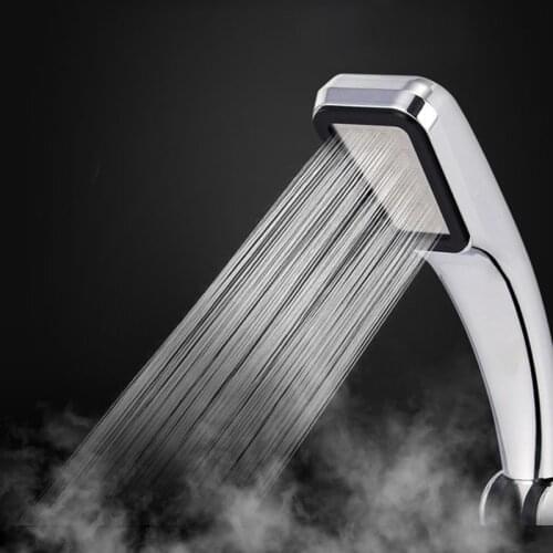 Water Saving Shower Head 300 Holes Spray Nozzle High Pressure Bathroom Accessories Abs Handheld Spa Rainfall Chrome Shower Head