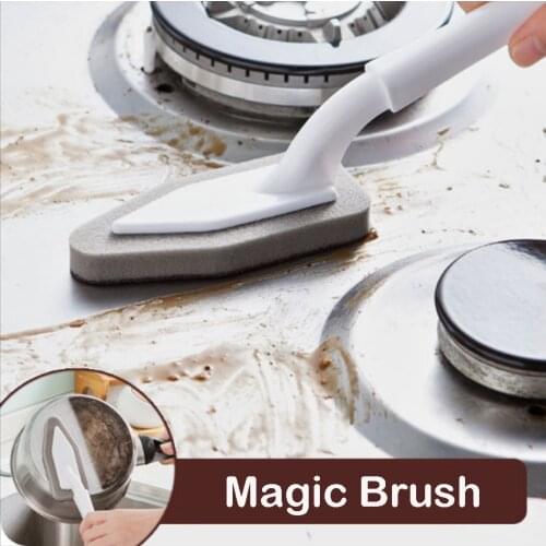 Magic Kitchen Sponge Brush Melamine Sponge Cleaning Brush Descaling Knife Pan Pot Cleaner Strong Decontamination Brushes