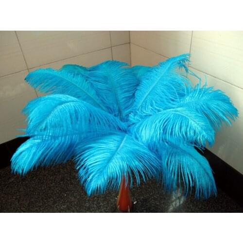 High quality wedding 10 PCS Lake blue ostrich feathers 45-50cm/18-20inches