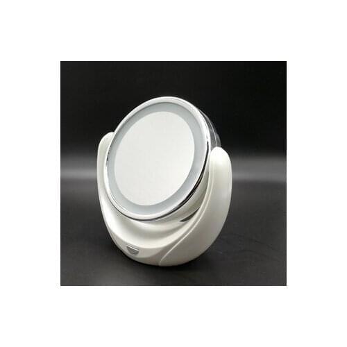 10pcs Desktop LED Double Sided 360 Degree Swivel Cordless Makeup Mirror Lady Beauty Facial Light Mirror