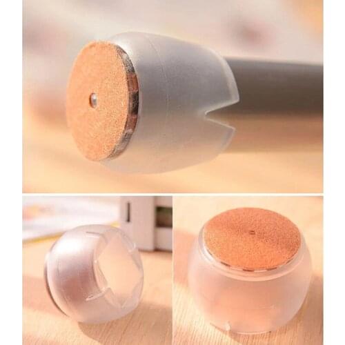 10pcs Silicone Rectangle Square Round Chair Leg Caps Feet Pads Furniture Table Covers Wood Floor Protectors D1