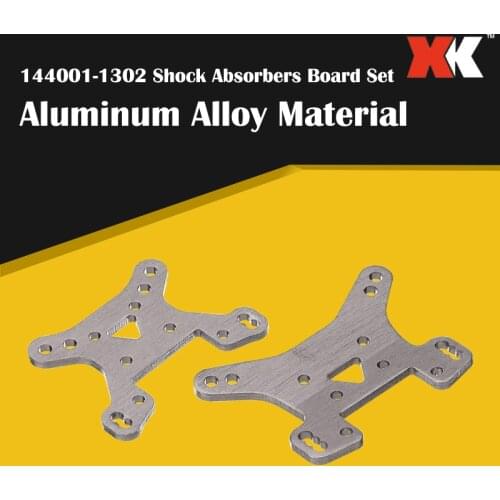 144001 Part Aluminum Alloy Front and Rear Shock Tower Board Set Replacement Accessories for WLtoys 144001 1/14 4WD RC Car