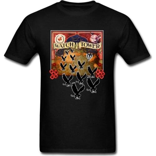 2018 Watch Tower Of Oz Flying Dragon Creature T-shirts Mens Tops & Tees Large Size Short Sleeve Retro Poster Print