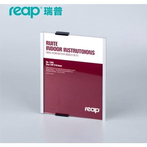 3204 Ruite Reap 149*210.5mm Aluminium Office Badge Indoor Wall Mount Sticker Holder Display Info Poster Door Sign