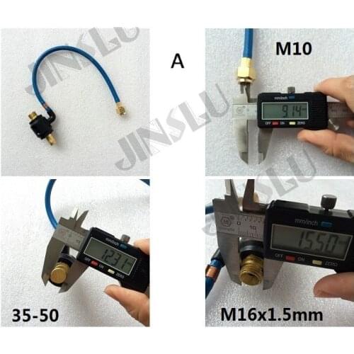 35-50 Dinse M10 M16x1.5mm Adaptor Quick Connector for Regular Tig Torch Connection A type no torch included for wp 17 18 26