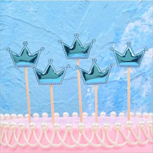 5pcs Head Cake Topper Cupcake Flags Baby Shower Favors Boy Kids Birthday Party Wedding Decoration Supplies