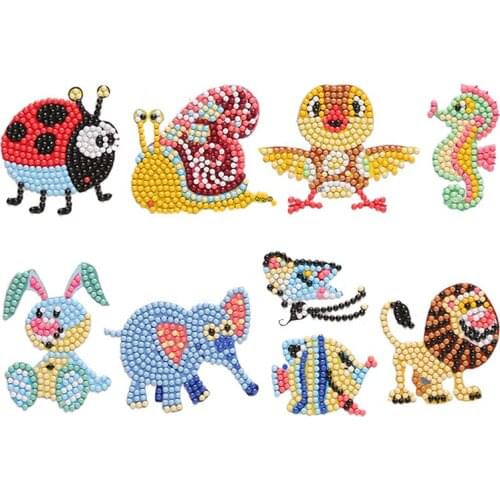 5D DIY Diamond Painting Kits for Kids Nature Pattern 5D DIY Diamond Painting Stickers Paint By Number for Kid & Adult Beginner