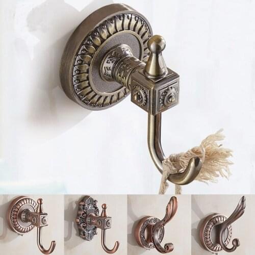 8 types single hook carved antique style, Bathroom/kitchen towel hooks on the door, Zinc-Alloy bedroom wall hooks for clothes