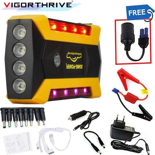 600A Emergency Starting Device Car Jump Starter For Petrol Car Power Bank Auto Battery Booster SOS Light Portable LCD Display