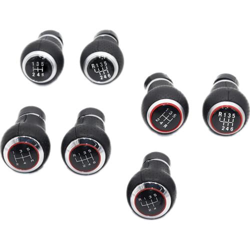 5/6 speed Leather Car Gear Shift Lever Knob Boot Gaiter Cover For Audi A1 2011 2012 2013 2014 2015 2016 2017 2018 12MM