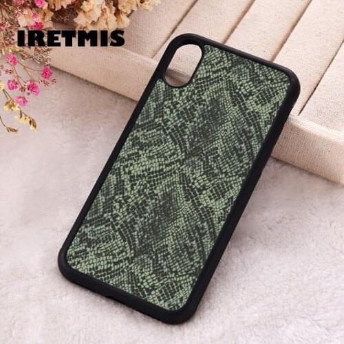Iretmis 5 5S SE 2020 phone cover cases for iphone 6 6S 7 8 Plus X Xs XR 11 12 MINI Pro Max Soft Silicone TPU snakes skin