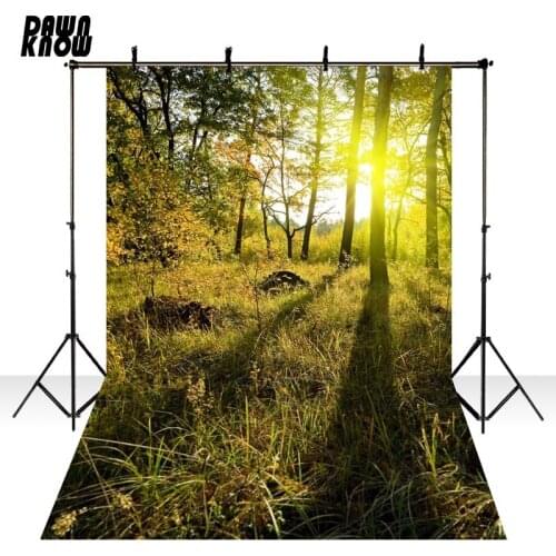 DAWNKNOW Forest Photography Background Photocall Tree Sunshine Photo Shoot Wedding Backdrops Children Photo Studio lv2165