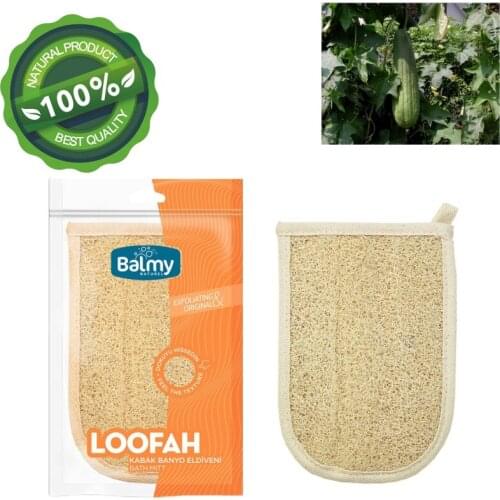 Balmy Loofah Double Side Bath Face Pumpkin Fiber Peeling Sponge Brush Action Natural Best High Quality Self Cleaning Equipment