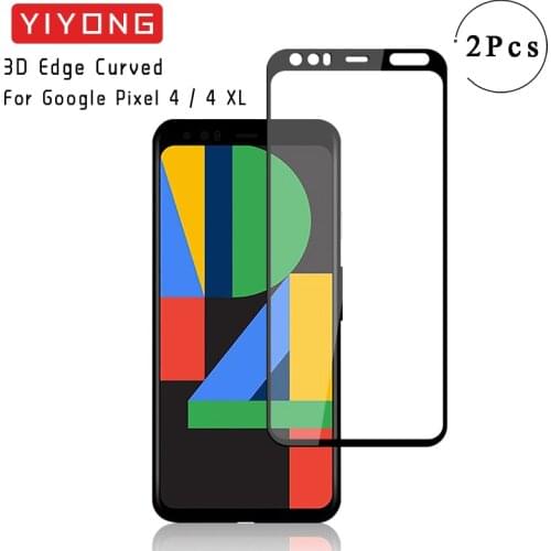 YIYONG 3D Edge Curved Glass For Google Pixel 4 XL Tempered Glass Screen Protector For Google Pixel 2 3 3A XL Pixel3 Pixel4 Glass