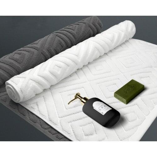 Hotel Beauty Club SPA Towel Mat Jacquard Thickening Water Absorption Toilet Pad Bathroom Towel Carpet Bathtub Towel 80x50CM