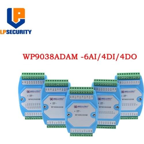 WP9038ADAM 6AI/4DI/4DO Modbus 4-20mA RS485 MODBUS RTU communication