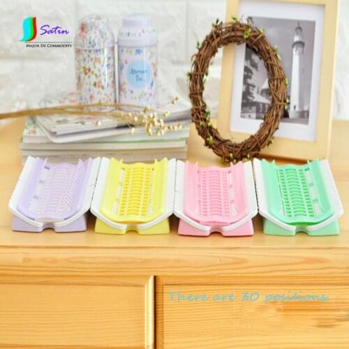 Pink Green Purple Yellow Colorful Plastic DIY Cross Stitch Accessory 30 Position Row Line Tool Arrange Needle Thread Tool S0049N