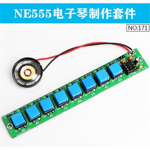 NE555 electronic organ kit, eight-note diy electronic production parts, welding exercises, fun teaching and training