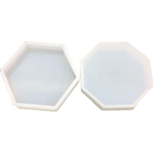 Geometry Silicone Mould DIY Octagonal Table Set Mold Plaster Aromatherapy Car Decoration Fragrance Expansion Stone welcoming