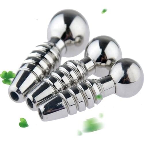 Stainless Steel Urethral Sound Dilator Male Penis Plug Threaded Urethra Catheter Stimulator Adult Sex Toy For Men Gay