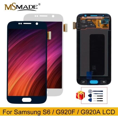 Original S6 LCD For Samsung Galaxy S6 LCD Display G920F G920A LCD Display Touch Screen Digitizer Replacement Parts S6 Display