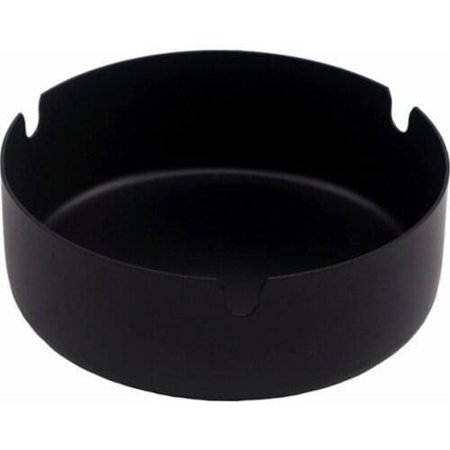 Nordic Industrial style Stainless steel Ashtray For Smoking Cigarette Cigar INS for bathroom Home Decoration Pure black