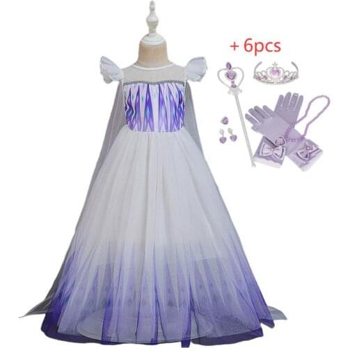 Short Sleeve Princess Sequins Teenagers Kids Girls Dress Halloween-Carnival Birthday Party Kids Dress with Cape