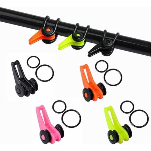 50%HOT 10 Set Adjustable Fishing Rod Hook Keeper Rubber Rings Lure Bait Jig Holder