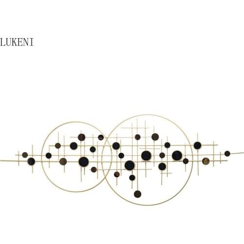 Light Luxury Modern Iron Wall Hanging Porch Living Room Sofa Background Wall Hanging Model Room Study Wall Hanging