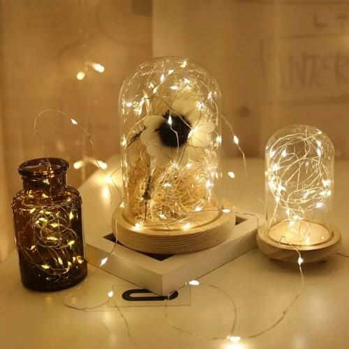 2/3/5/10M USB LED String Lights Sliver Wire for Xmas Garland Party Birthday Wedding Decor Christmas Tree Flasher Fairy Light