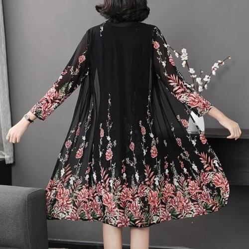 High-Quality Sunscreen Multicolor 2021 Spring Autumn Lace Cardigan Long-Sleeved Sunscreen Clothing Womens Thin Mid-Length Style