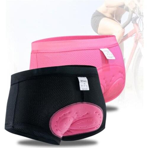 WOSAWE Women Cycling Shorts Bicycle Comfortable Underwear Compression Tights Gel 3D Padded Soft Bike Short Pants MTB Shorts