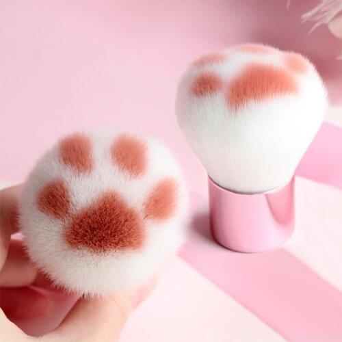 2020 5/1Pcs Kawaii Cat Claw Shape Makeup Brushes Powder Cosmetics Foundation Eye Brushes Set Fiber Hair Birch Handle Beauty Tool