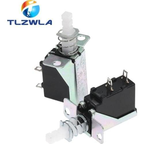 5PCS Straight Key Self-Locking switch KCD-A10 SW-3 A04 Power Switch 2Pin Outer Spring 5A For Range Hood