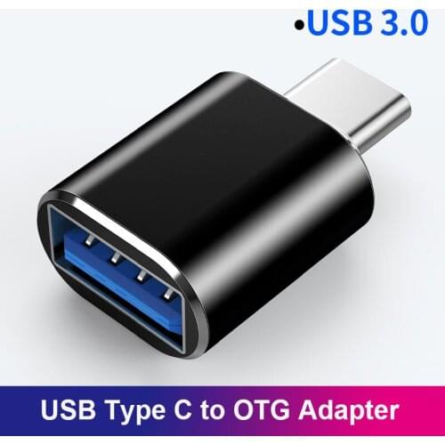 OTG Adapter Type C Male to USB Female Adapter for Huawei Macbook Pro Samsung S10 Car Data Transmit Converter USB 3.0 Type C OTG