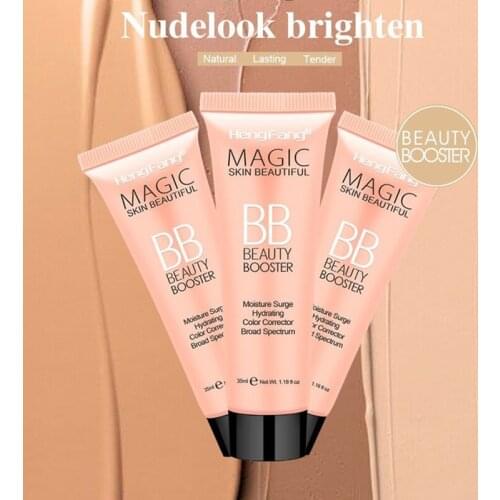 BB Cream Base Makeup Long Lasting Waterproof Brighten Skin Stone Whitening Concealer Foundation Liquid Face Makeup Cosmetic