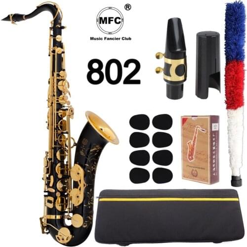 Brand MFC Tenor Saxophone 802 SA80 II Black Lacquer B-flat Tenor Sax Super Action 80 Series II Case Mouthpiece Reeds Neck