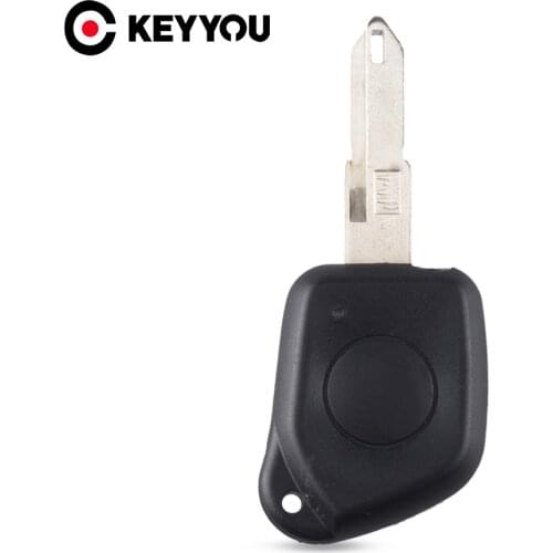 KEYYOU 1 Button Remote Key Case Key Shell For Peugeot 106 205 206 306 405 406 Car Key Shell