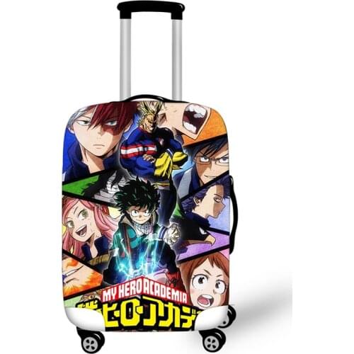 18-32'' Boku No Hero Academia Travel Luggage Suitcase Cover Trolley Bag Protective Cover Mens Womens Elastic Suitcase Cover