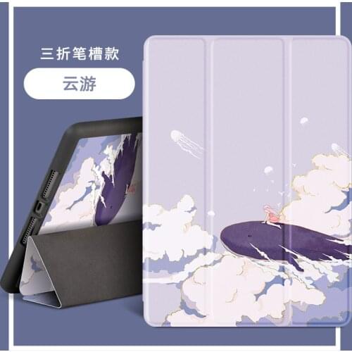 Case for iPad Air 4 for iPad 8th 2020/iPad 7th 2019/iPad Pro 11 10.5 2020 Air 1 2 3 Smart Cover with Pencil Holder Case Funda