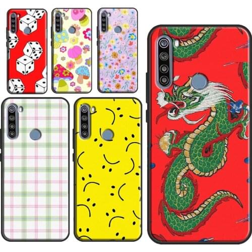 Groovy Shroom Red Dragon Lucky Dice Phone Case for Xiaomi Redmi Note 10 Pro 9 8 Redmi 9 9T 9C 9A 8A 7A K40 Note 9S 8T Cover