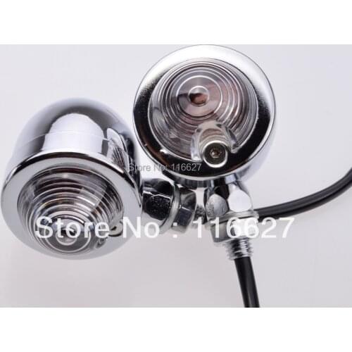For Yamaha VStar Chopper Cruiser PanheadChrome Bullet TURN SIGNAL LIGHT